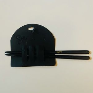 🆕 Smoothies Black Hairstix 2 Per Set w/ Crystals